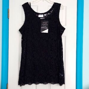 Attitudes By Renee Knit Lace Tunic